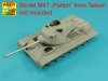 Aber 35L-284 90mm M-36 z cylindrycznym hamulcem do amerykańskiego czołgu M47 Patton bez pokrowca na jarzmo Takom/Italeri  1/35